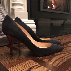 Christian Louboutin Apostrophy Suede Pump
